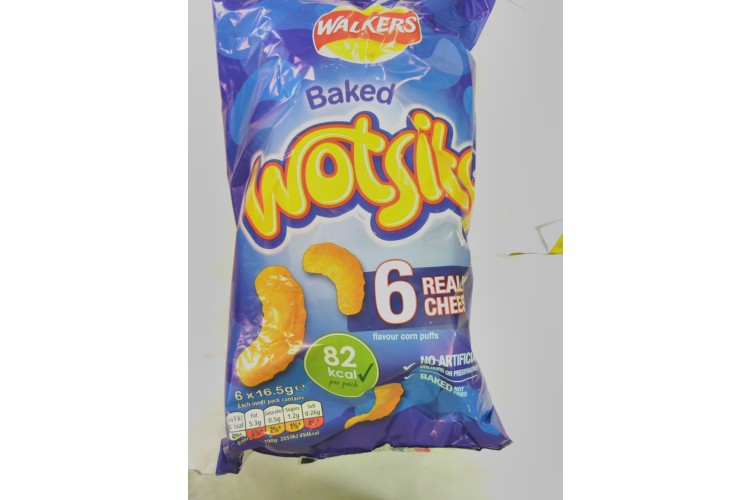 Walkers Baked Wotsits 6 Really Cheesy 6x16.5ge