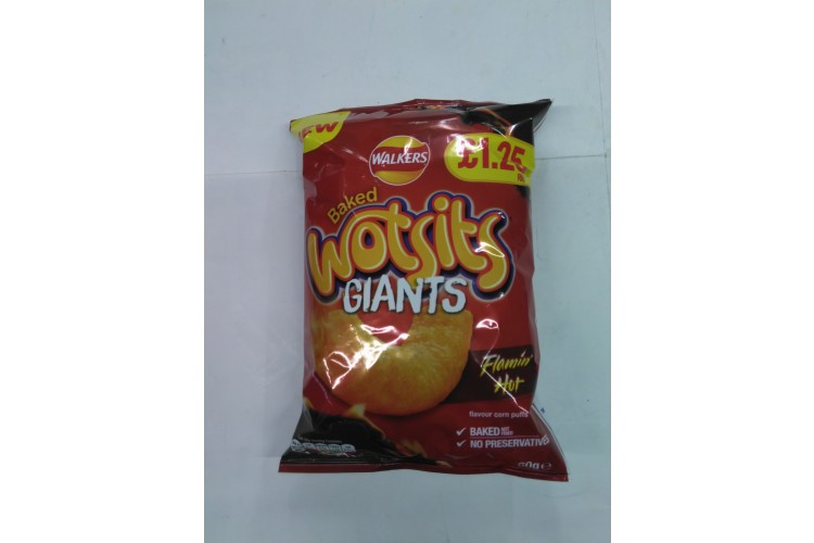 Walkers Baked Wotsits Giants Flamin Hot 130g