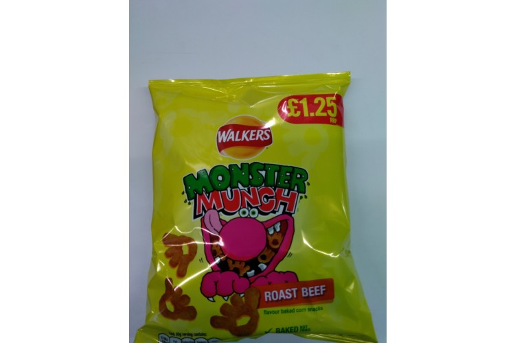 Walkers Monster Munch Roast Beef 72g
