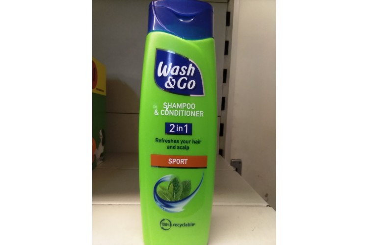 Wash & Go Shampoo & Conditioner 2 in 1 Sport 200ml 