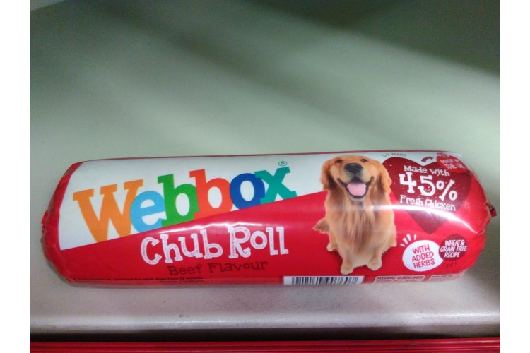 Webbox Chub Roll Beef Flavour 