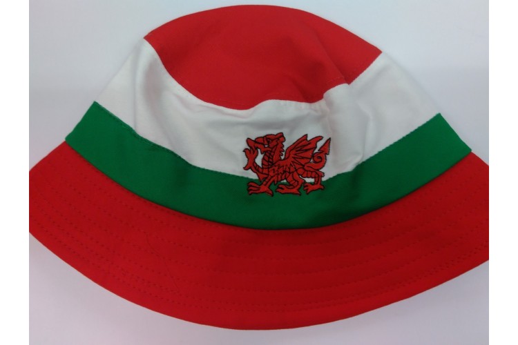 Welsh Bucket Hat White