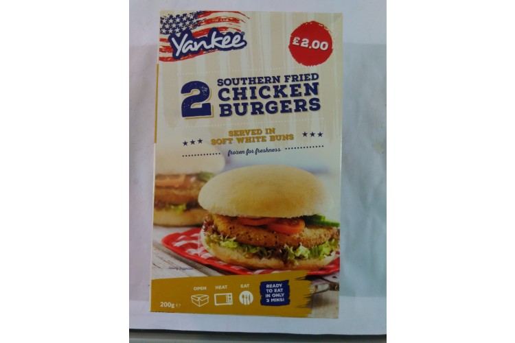 Yankee 2x Southern Fried Chicken Burger 200g