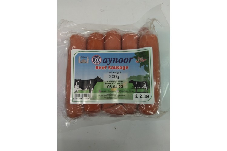 @Ynoor Beef Sausage Halal 300g 