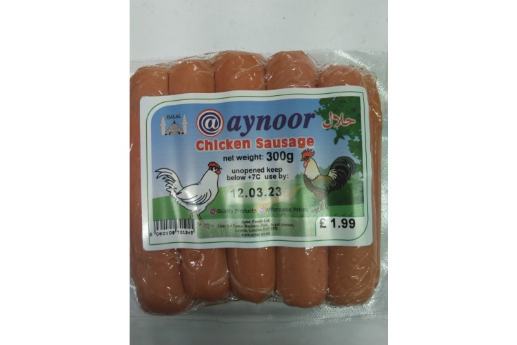 @Ynoor Chicken Sausage Halal 300g 